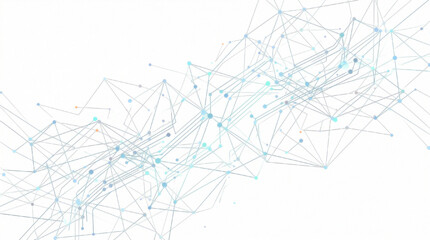 Fototapeta premium Abstract Technology Network Background with Connecting Dots and Lines