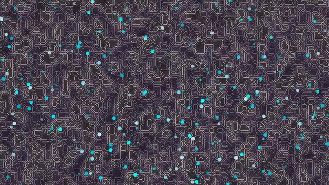 Close-up view of a dark textured surface with scattered blue and white specks