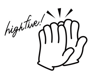 ハンドアイコン_ハイタッチ