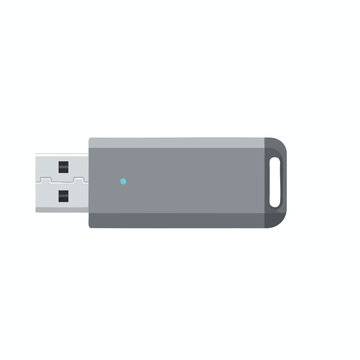 Gray USB Flash Drive with Activity Indicator