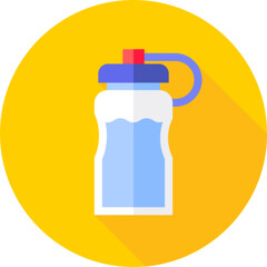 Fototapeta premium Water Bottle Hydration Icon