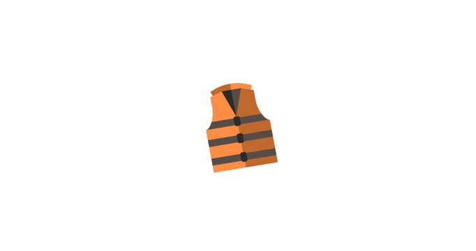Life Jacket Safety Flotation Device Animation