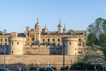 Obraz premium Tower of London Castle Exterior in London United Kingdom