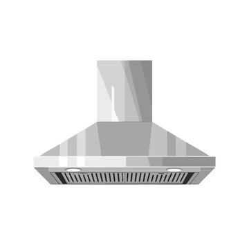 Modern Kitchen Range Hood Illustration