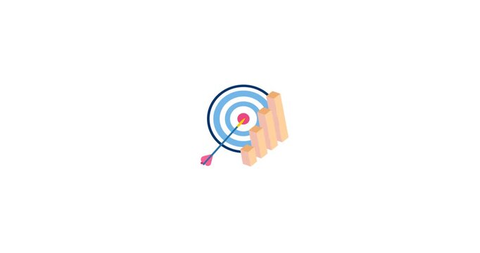 Target Goal Objective Business Animation