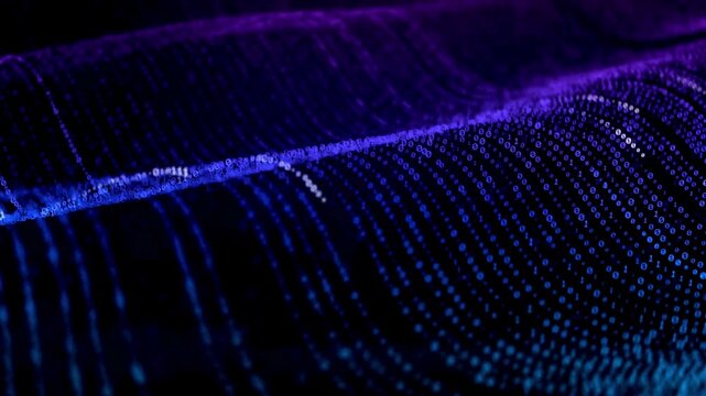 Big Data Information Flow Motion Design. Animated digital data numbers and flashing information streams. technology and data flow visualization concept.