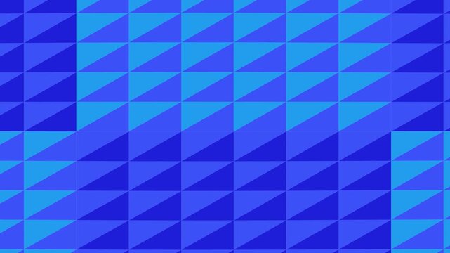 Sharp, rhythmic triangles in shades of azure. Perfect for tech startup intros, cyber-security data visualizations, or sleek architectural presentations. A rare take on digital precision.