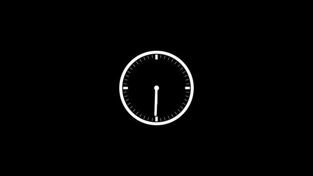 Clock Icon Vector Template Flat Design Illustration Design