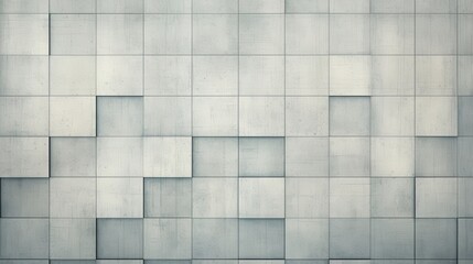 Abstract Concrete Wall with Geometric Shapes and Textures