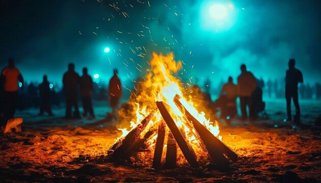Experience the warmth and joy of a Lohri bonfire night.