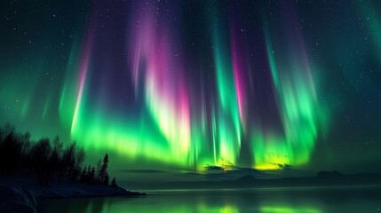 Fototapeta premium Experience the breathtaking beauty of the Northern Lights.