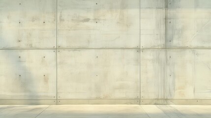 Minimalist Concrete Wall with Smooth Texture and Soft Lighting
