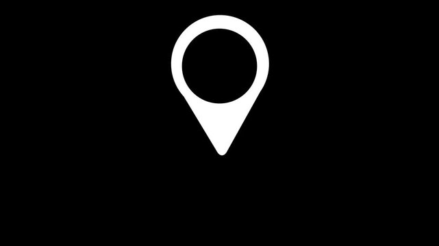 map location pin design element icon