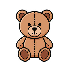 Obraz premium Cute Plush Teddy Bear Toy for Children and Kids Room Decor