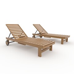 3d render Sun Lounger design element Furniture