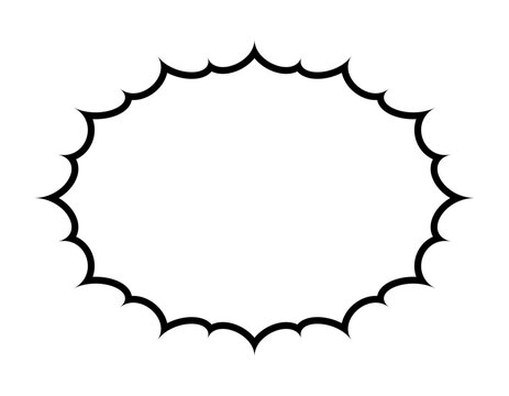 びっくり 驚き 爆弾 吹き出しベクター素材