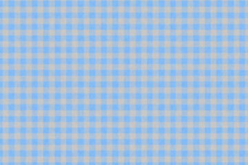 Seamless light blue gingham check pattern background