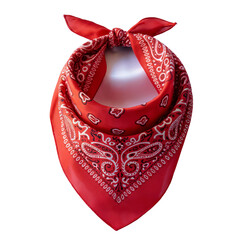red  bandana  with ribbon