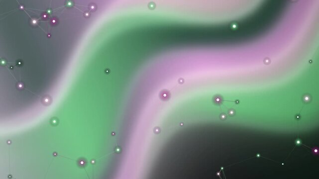 An abstract pink and purple liquid background features a clean vector texture of fresh water bubbles and clear rain drops for a wet wallpaper design