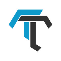 Initial letter T icon design