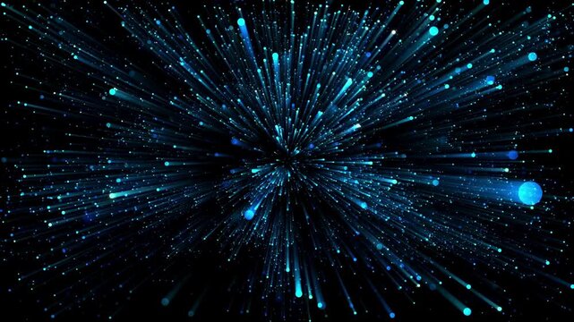 Digital tunnel of Data flow illustration. Abstract stream flow of big data background. Tunnel of meta verse, block chain technology, cyberpunk animation.