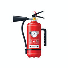 Naklejka premium Fire Extinguisher for Safety Emergency Preparedness and Fire Protection