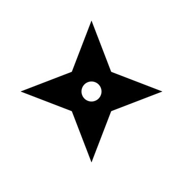 Shuriken ninja star icon