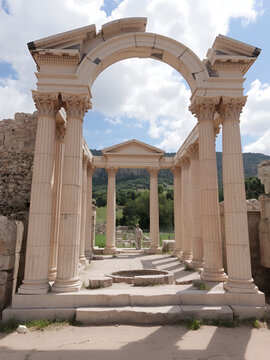 In the ruins of Ephesus (Efes)