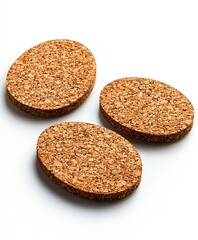Natural Cork Coasters for Durable Home and Kitchen Use