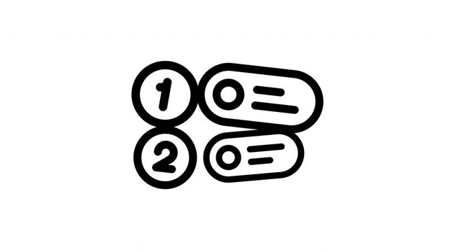 steps animated icon