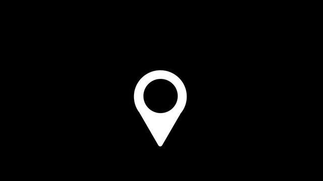 map location pin design element icon