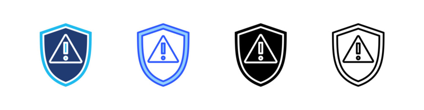 Mitigation Multi Style Icon Set Vector 