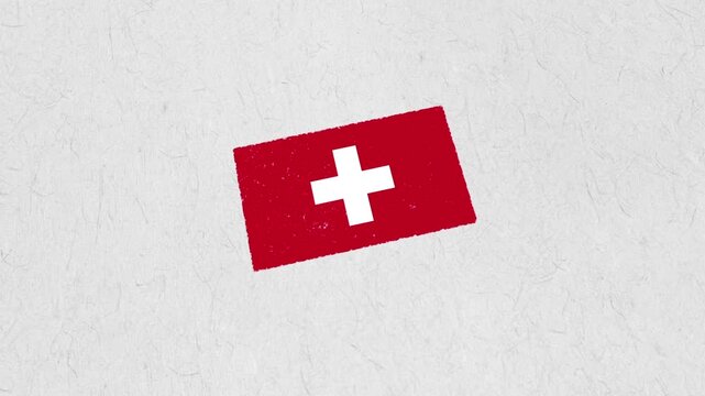 Switzerland Rubber Stamp