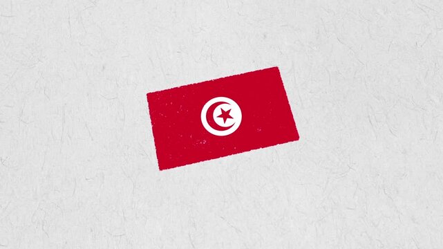 Tunisia Rubber Stamp