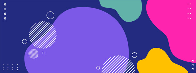Fototapeta premium abstract background with colorful shapes and lines