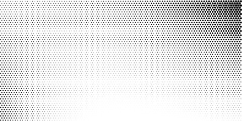 Dotted gradient vector illustration, white and black halftone background