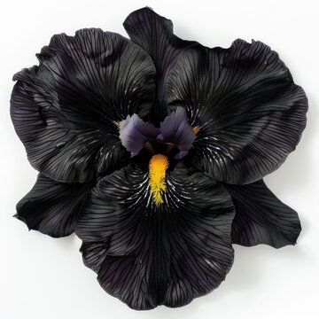 Elegant black iris flower