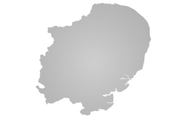 Fototapeta premium East of England map. solid map of East of England