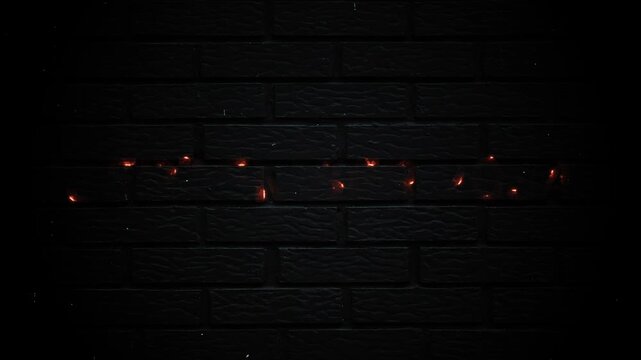 September 2034 Text Neon Glowing Year Month & Date Animation