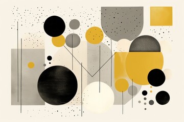 Obraz premium Morrison art painting yellow.