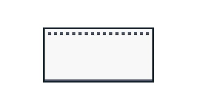 8-bit pixel art simple game sketch book dialogue. looped animation 4k 30fps