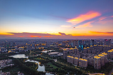 Fototapeta premium The landmark of Foshan - Qianling Lake
