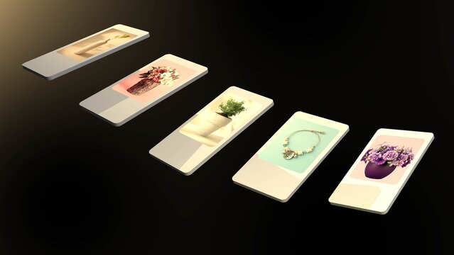 Dynamic 3D Product Carousel Media Display