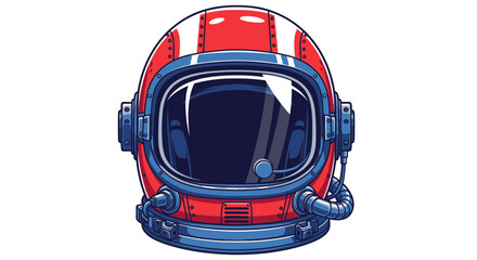 Fototapeta premium Retro Astronaut Helmet, Space Exploration, Sci-Fi Adventure, Vintage Style