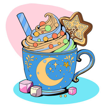 a cup of ice cream with marshmallows, biscuits, chocolate.jpg