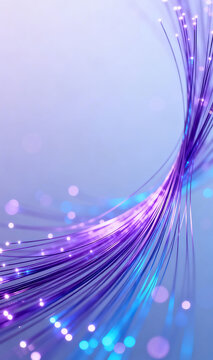 Abstract fiber optic light strands