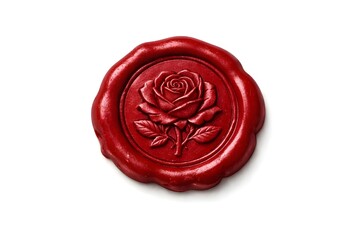 Vintage Rose Seal Emblem