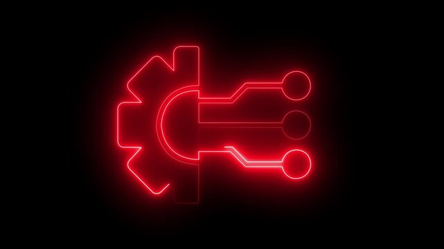 A glowing neon light bulb sign creates a bright business concept illustration with colorful text on a black night background for a happy 2012 New Year celebration party