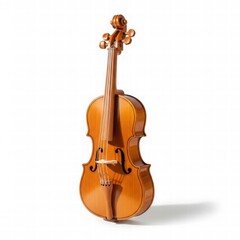 Fototapeta premium Musical Instrument: A meticulously crafted string instrument, showcasing the elegant curves and rich tonality, evoking the sounds of a classical concerto. 
