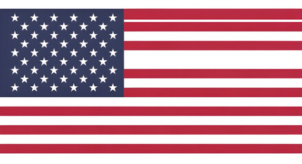 Obraz premium American flag waving in clear wind.